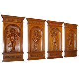 Set of Four French Four Seasons Panels