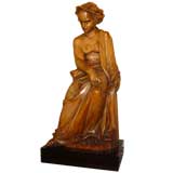 French Neo-classical Wood Figure