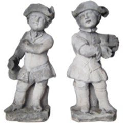 Pair of Limestone Statues 10
