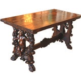 18th Century Italian Walnut Library Table
