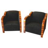 A Pair of Art  Deco Club Chairs