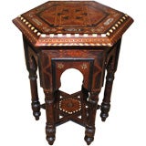 19th Century Moroccan Inlaid Table