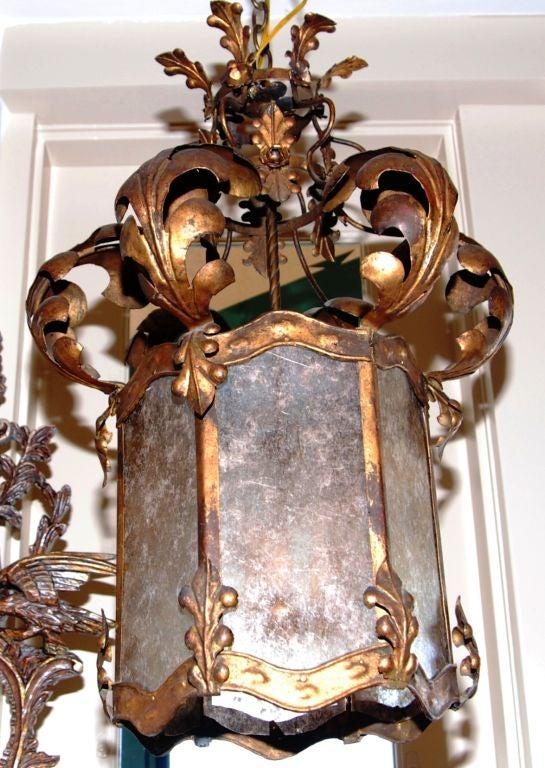 Italian Gilt and Tole Lantern
