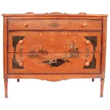 1920's  CHINOISERIE METAL COMMODE BY SIMMONS COMPANY