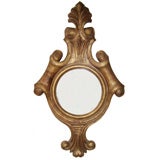 Vintage ITALIAN HAND CARVED WOODEN MIRROR