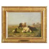 19th Century Oil Painting Attributed to Eugene Verboeckhoven