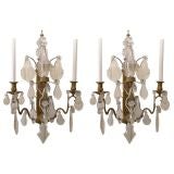 Large French Bronze Sconces