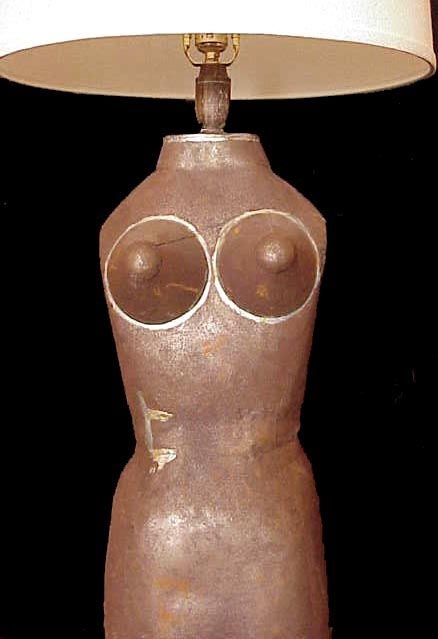 Mid-20th Century Pair German Mannequin Lamps