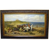 An Elegant Hunting Party Near Conway Castle by H. H.Emmerson