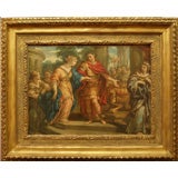 Used Caesar Returning to Cleopatra her Throne, French School