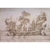 Antique The Galley of Calai and Zeti propelled by Boreas and Oreithyia