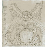 Antique Study of a Fresco Design with Putti and Nude Figures LUIGI GARZI