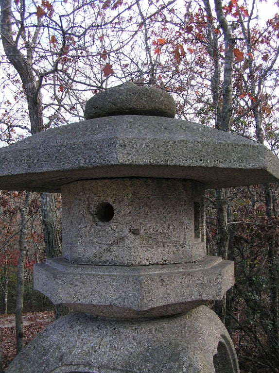 20th Century Extremly large YUKIMI Stone Lantern For Sale
