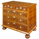 A Fine William And Mary Oyster-veneered Walnut Chest Of Drawers