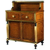 A Regency Satinwood Secretaire Cabinet