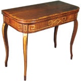 A Regency Rosewood Console Games Table