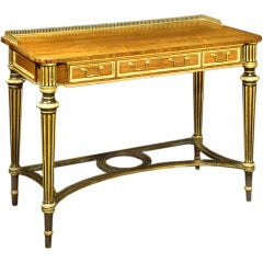 A George III Rosewood And Parcel Gilt Side Table