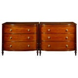 A Pair Of Fine George III Mahogany Chests Of Drawers
