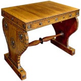 An Unusual Regency Ironwood And Ebonised Table