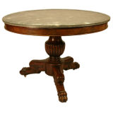 Charles X mahogany center table