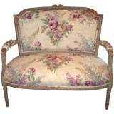 19th Century French Louis XVI Style Painted Settee