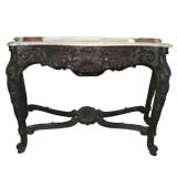 Antique 19th Century French Mahogany Console Table