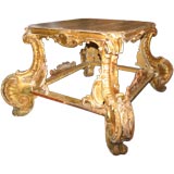 18th Century Elements French Baroque Giltwood Table