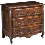 French Louis XV Style Walnut Chest/Commode