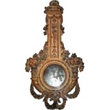 19th Century Italian Neoclassic Giltwood Looking Glass