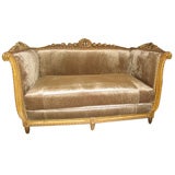 19th Century Louis XV Style Carved Giltwood Daybed