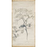 Japanese painted scroll: Monkeys in a Tree