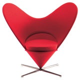 Pair of "Heart Chairs" by  Verner Panton, 1959