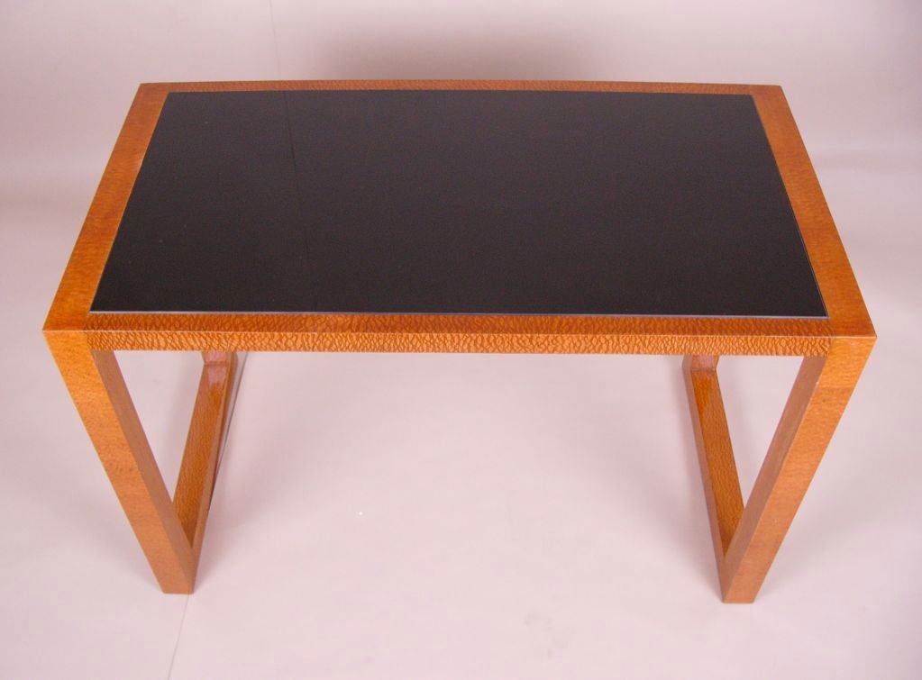 Art Deco Glass Top Table For Sale at 1stdibs