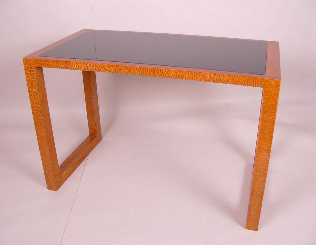 Art Deco Glass Top Table For Sale at 1stdibs