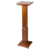 Art Deco Walnut Pedestal.