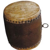 Antique Japanese Wooden Drum