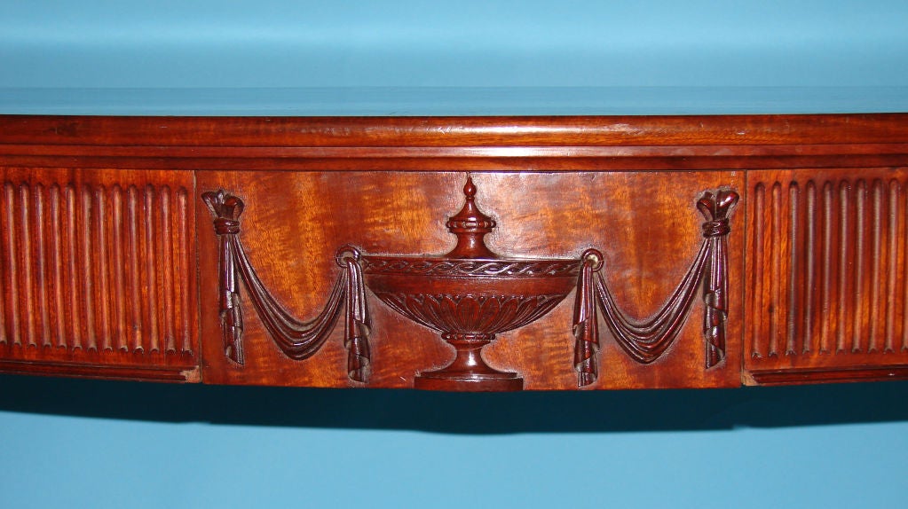 20th Century Pair of George III style Irish mahogany console tables