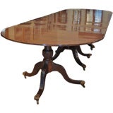 George III style mahogany dining table