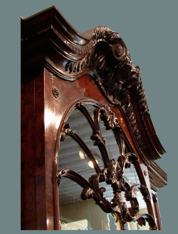 Mahogany Breakfront China Cabinet