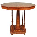 Unusual 12-sided tilt top table Unusual 12-sided tilt top table