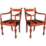 Anglo-Indian Satinwood Armchairs