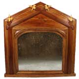 Italian Neoclassical Walnut Mirror