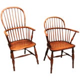 Antique Set of 8 Windsor chairs