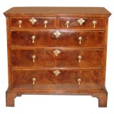 Antique George I provincial 5 drawer chest