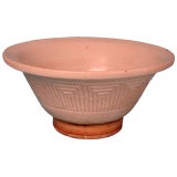 Stoneware glazed bowl of large size