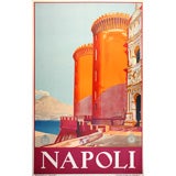 Original 1930's Travel poster for Naples