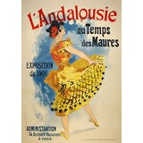 Original French poster by Cheret for the 1900 Worlds Fair