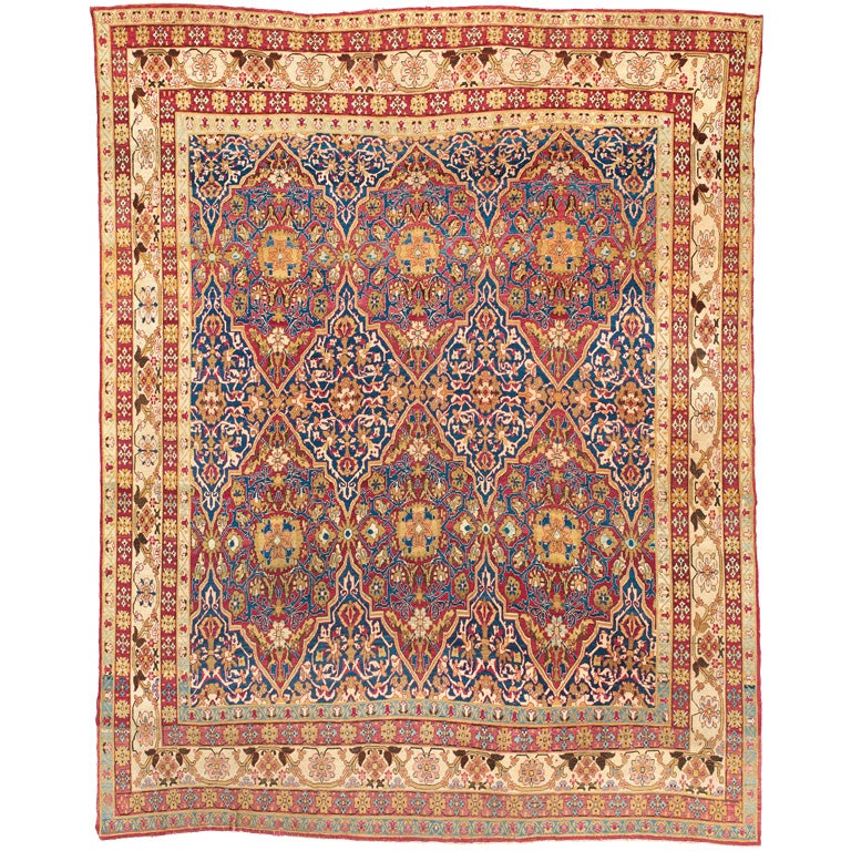 Persian Lavar Kirman Carpet