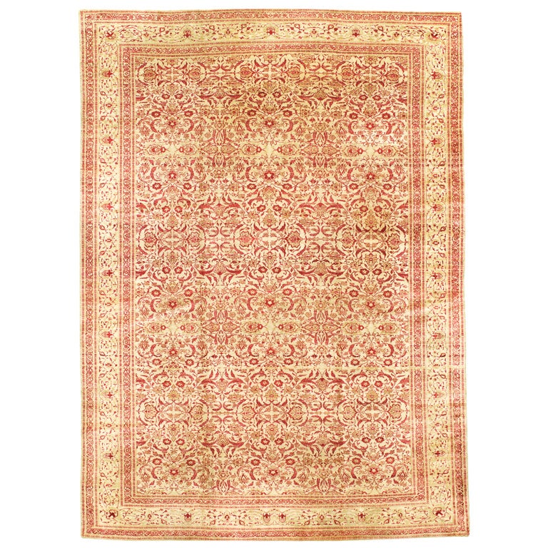 Herati Patterned Tabriz Carpet