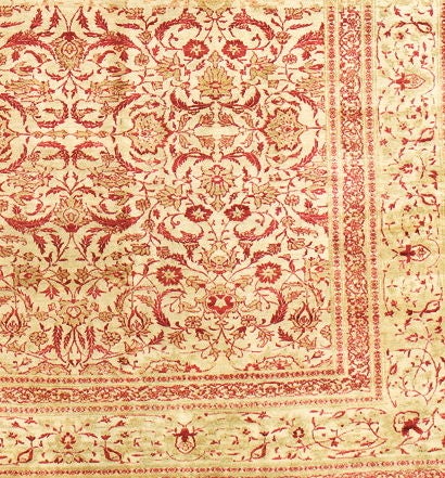 Persian Herati Patterned Tabriz Carpet